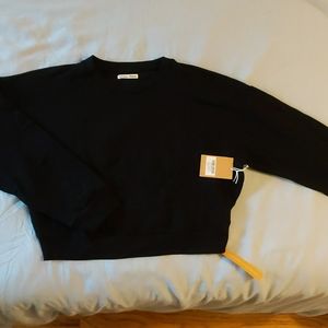 Reformation cropped sweatshirt (hunter)